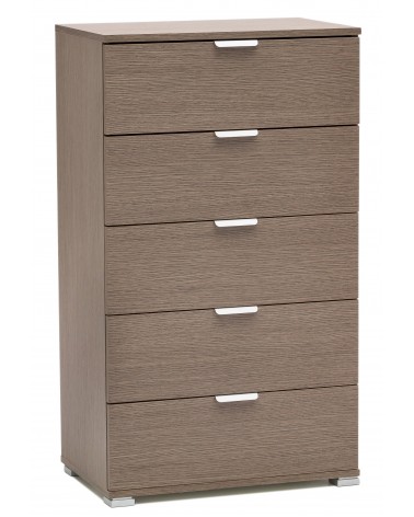 RD305 Rovere Grigio 5 cassetti