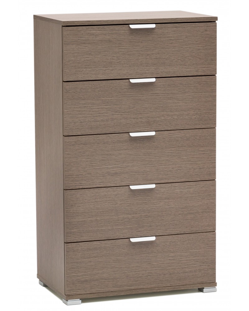 RD305 Rovere Grigio 5 cassetti
