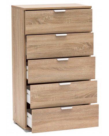 RD305 Rovere Sonoma 5 cassetti aperto