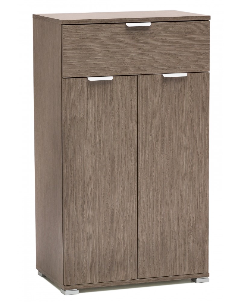 RD306 Armadio Rovere Grigio 2 ante + cassetto