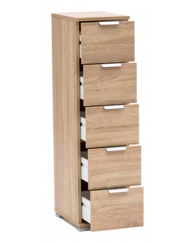 RD310 Rovere Sonoma 5 cassetti aperto