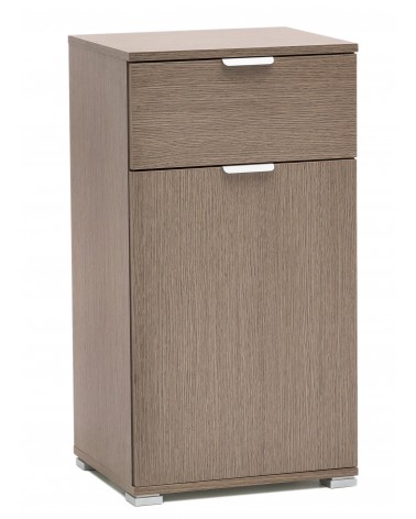RD311 comodino Rovere Grigio anta + cassetto