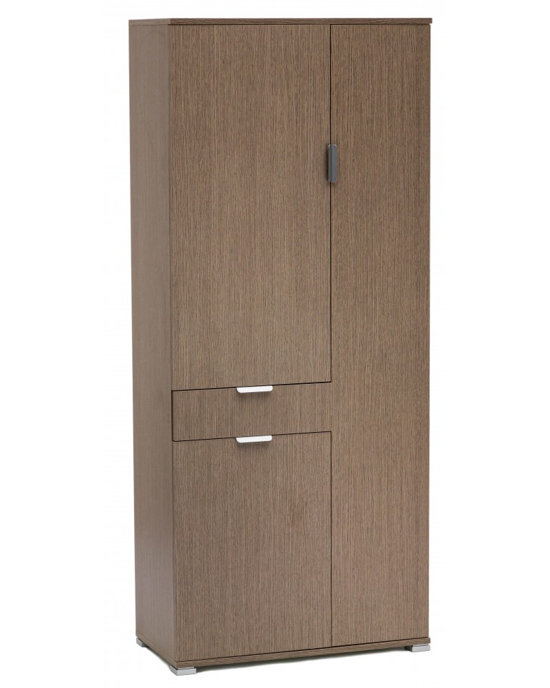 RD400 Armadio rovere grigio 3 ante + cassetto