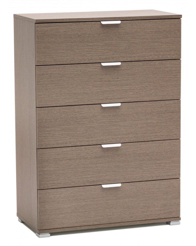 RD612 Rovere Grigio cassettiera 5 cassetti