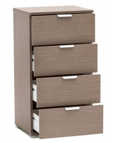 RD613 Rovere Grigio 4 cassetti aperto