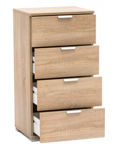 RD613 Rovere Sonoma 4 cassetti aperto